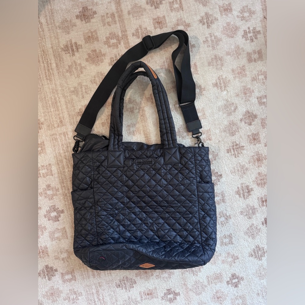 MZ Wallace Black Quilted Travel Bag - Laptop Ready